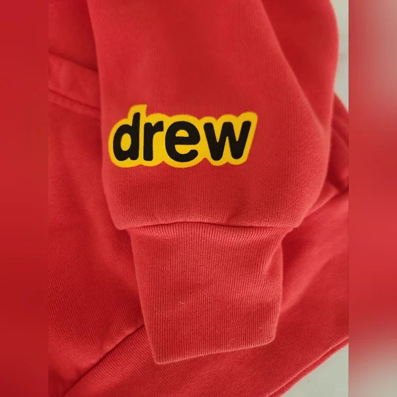 DREW HOUSE RED HOODIE -hooded sweatshirt like new. Hard to‎ find - Picture 3 of 6